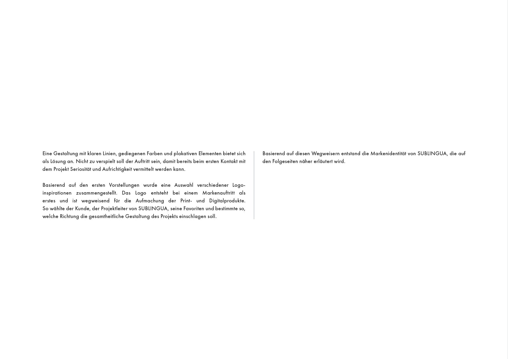 CORPORATE DESIGN FOR SUBLINGUA 40